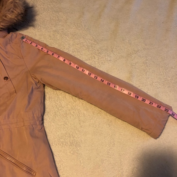 Atmosphere light pink cargo winter coat size 6 - Picture 7 of 8